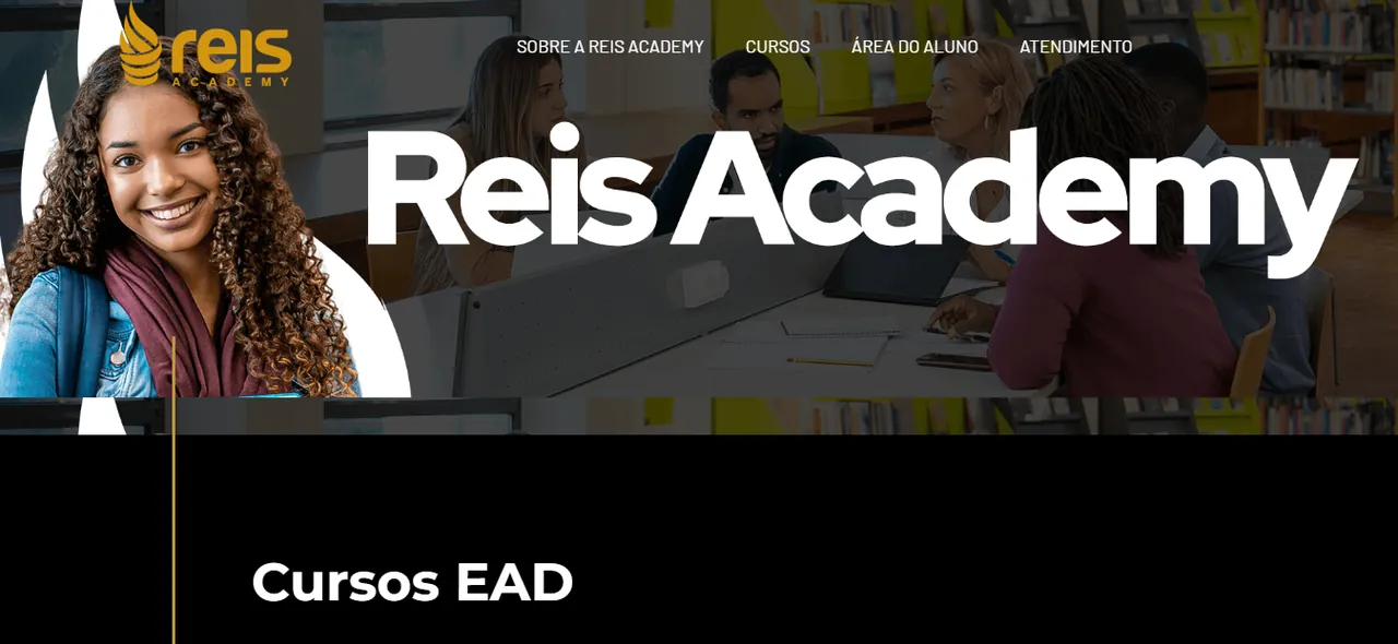 Reis Academy — site desenvolvido pela Agência Kaizen Site entregue: Reis Academy