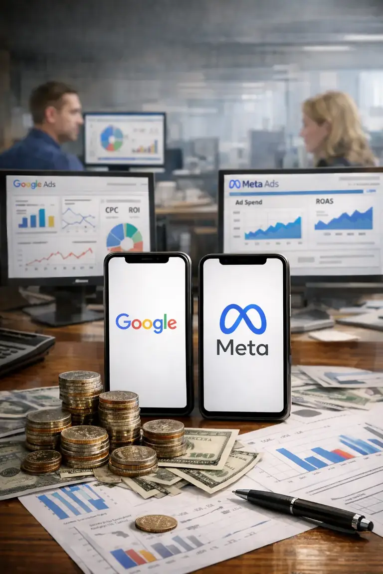 Imagem de capa: Mudanças no Google e Meta em 2026: o que muda na cobrança de anúncios e como isso impacta os investimentos