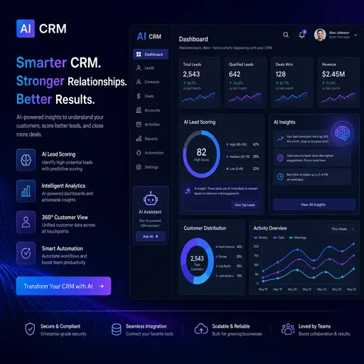 Imagem de capa do artigo: CRM com IA: Como Escolher e Integrar em 2026