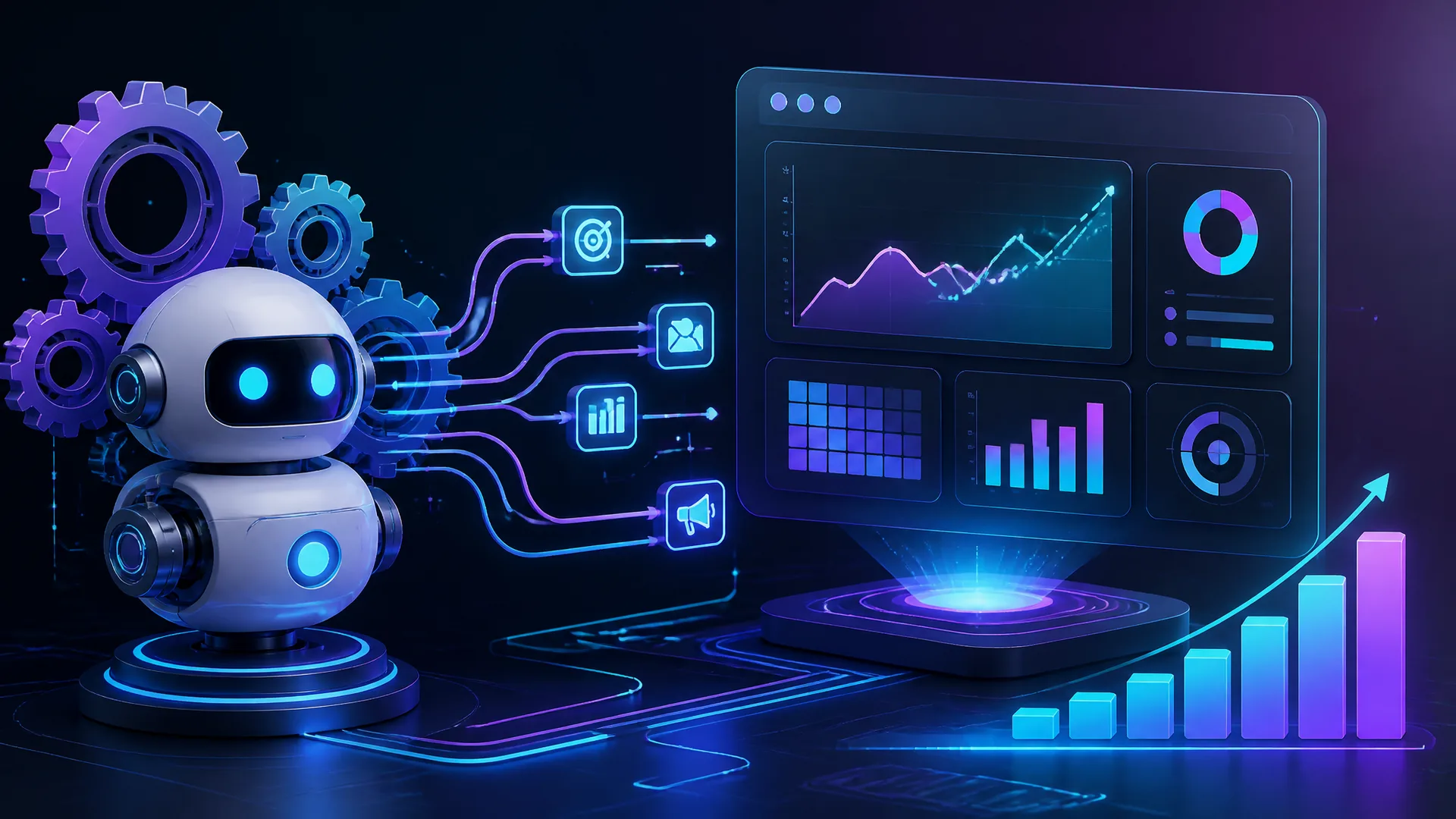 Imagem de capa: Automação de Marketing e IA: o guia completo para escalar resultados com previsibilidade