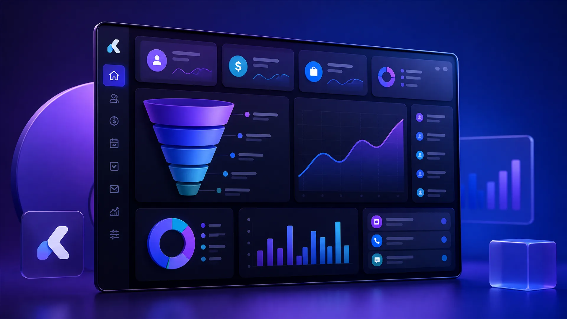 Imagem de capa: Dashboard para Kommo CRM: O Painel Inteligente que Unifica sua Gestão