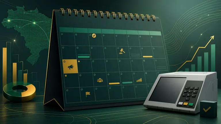 Imagem de capa: Calendário Eleitoral 2026: Planejamento de Marketing Digital Mês a Mês