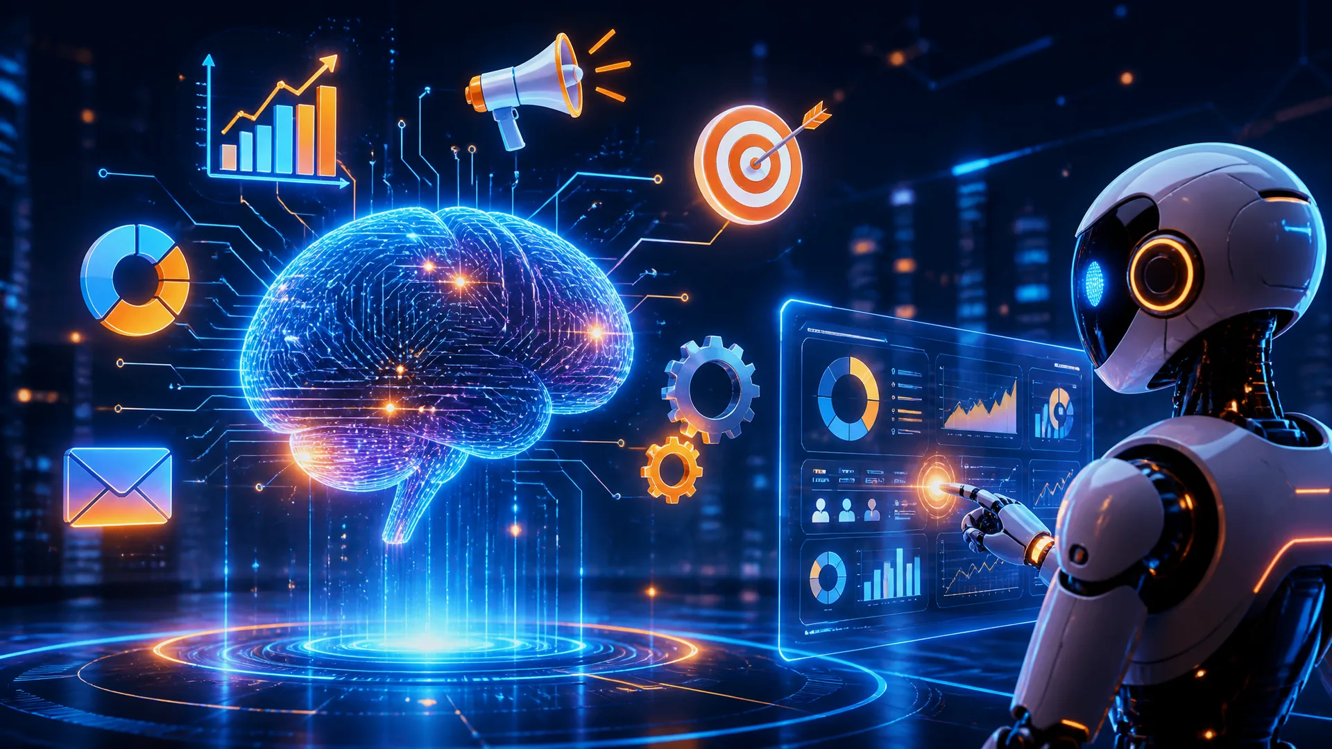 Imagem de capa do artigo: IA no Marketing Digital: Como a Inteligência Artificial Transforma Campanhas em 2026