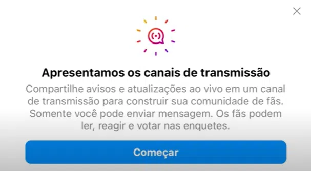 If you're a content creator and received this message, you can start your broadcast list on Instagram Channels right now.