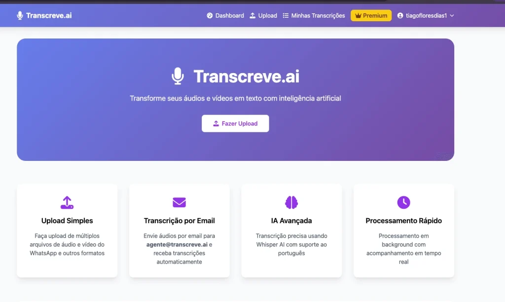 Transcreve.ai como criar uma startup