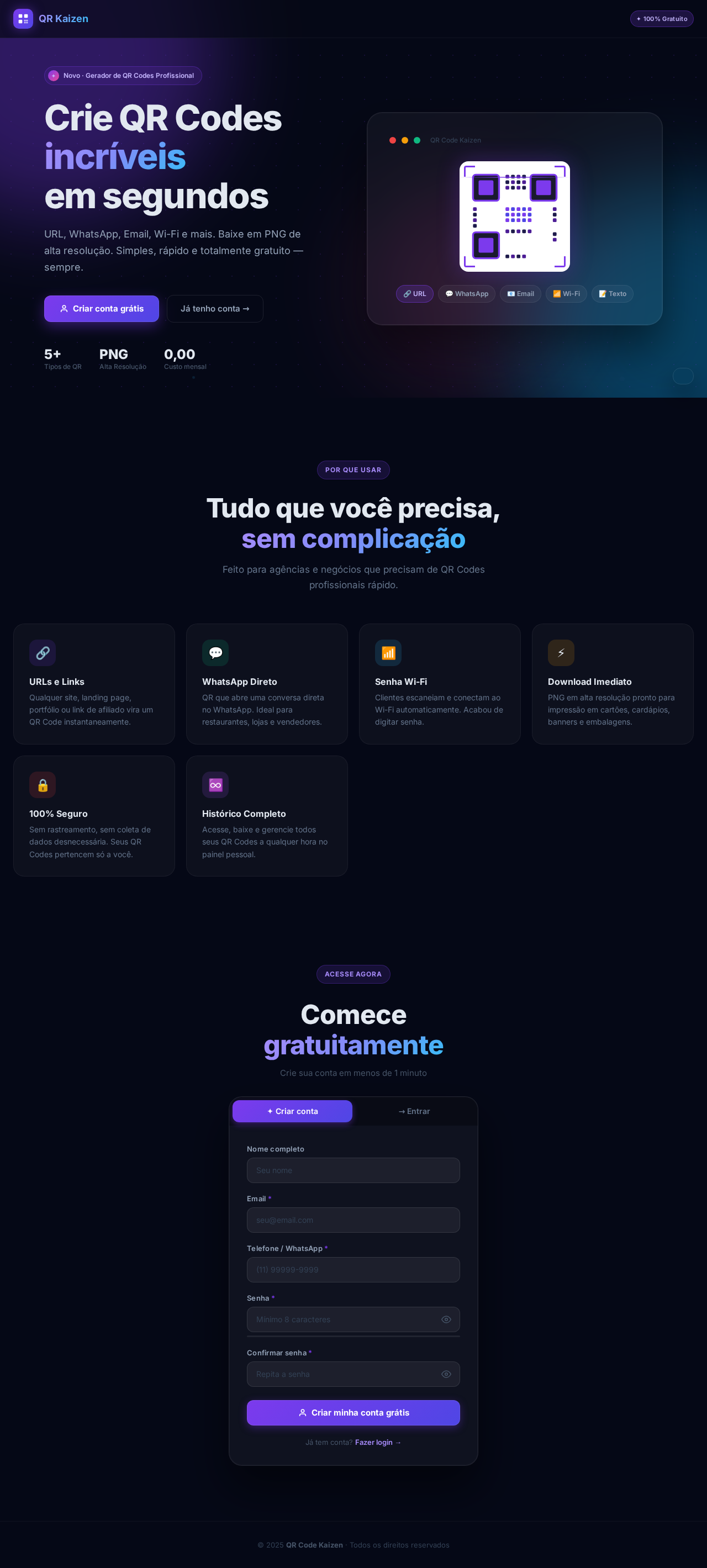 QR Kaizen - Gerador de QR Codes