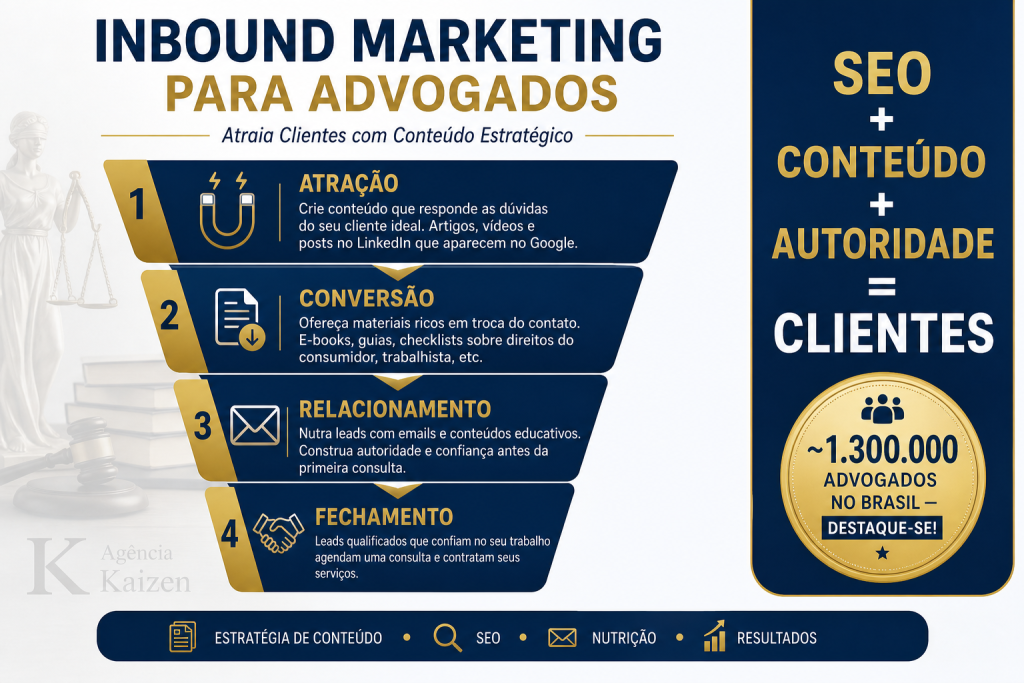 Funil de Inbound Marketing para Advogados - Agência Kaizen